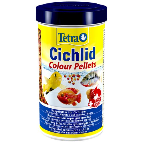 Сухой корм для рыб Tetra Cichlid Colour Pellets, 500 мл, 165 г