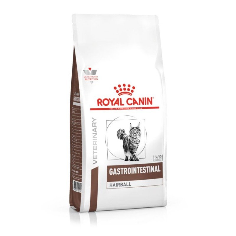 Royal Canin Gastrointestinal Hairball полнорационный сухой корм для взрослых кошек при нарушениях пищеварения, вызванного наличием волосяных комочков, диетический – 400 г