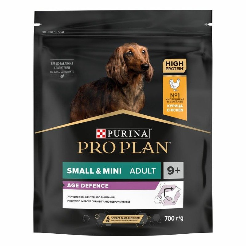 Pro Plan Optiage сухой корм для пожилых собак мелких и карликовых пород, для поддержания работы мозга, с курицей – 700 г