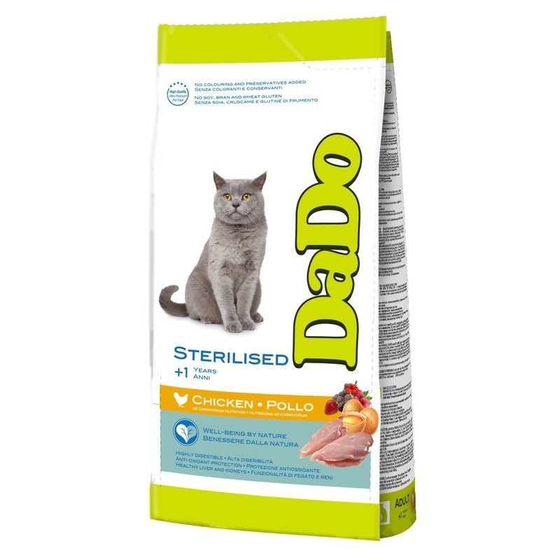 Dado Cat Sterilised Chicken корм для стерилизованных кошек, с курицей