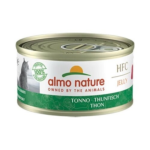 Влажный корм для кошек Almo Nature HFC Jelly с тунцом 70 г (кусочки в желе)