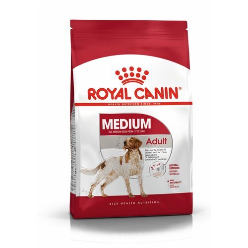 Корм сухой ROYAL CANIN MEDIUM ADULT корм для собак с 12 месяцев до 7 лет 3 кг х 5 шт