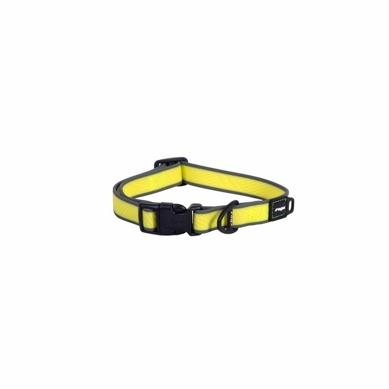 Rogz Amphibian Halsband ошейник для собак средних пород, размер М, цвет желтый