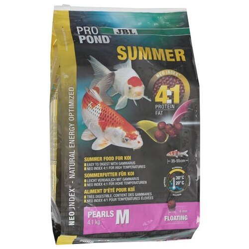 Сухой корм для рыб JBL ProPond Summer M, 12 л, 4.1 кг