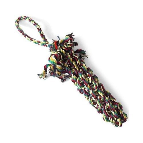 Канат для собак Triol веревка-плетеная косичка 305CQ/12111047, разноцветный, 1шт.