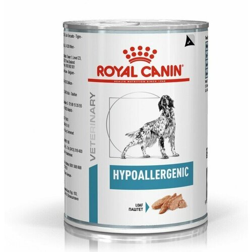 Royal Canin Hypoallergenic консервы для собак с пищевой аллергией (паштет) 400г