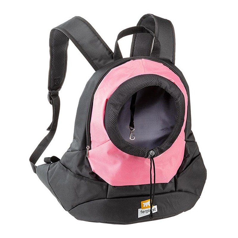 Ferplast Kangoo Pink Backpack рюкзак для собак мелких пород, полиэстр, розовый – L