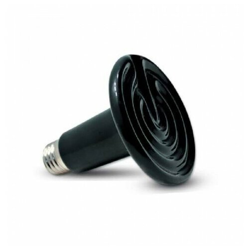 DL180100 Лампа керамическая плоская черная 100w, d