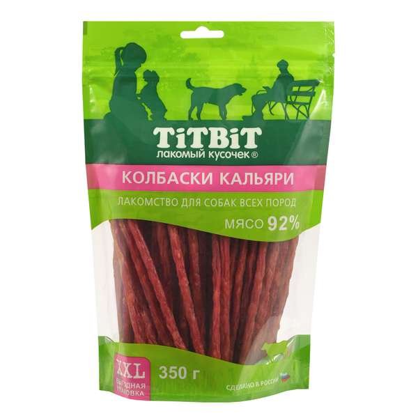 Лакомство для собак Titbit 350г всех пород колбаски Кальяри – XXL выгодная упаковка