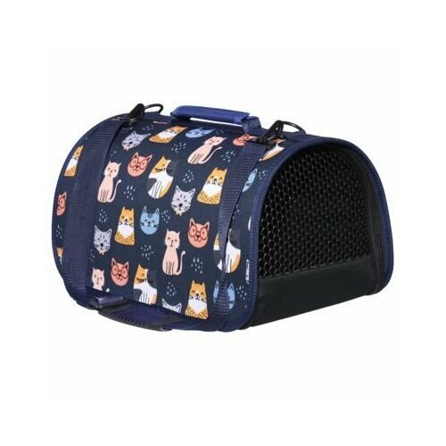 Tappi сумка-переноска “Отуар” для животных, кофр жесткий, рисунок кошки
