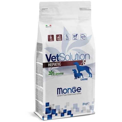 Сухой корм для собак Monge VetSolution, при заболеваниях печени, беззерновой 1 уп. х 1 шт. х 2 кг