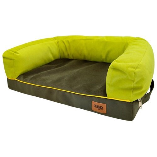 Лежанка-диван Ампир мебельная ткань №2 69x52x18 см оливковый, зеленый