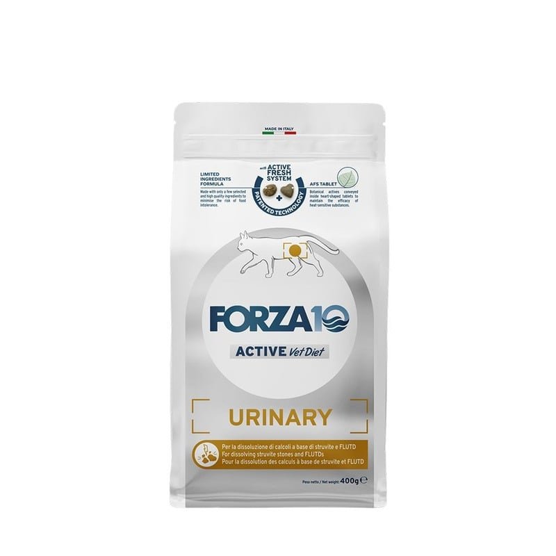 Forza10 Active VetDiet Urinary сухой корм для кошек, при заболеваниях мочевыводящих путей, с рыбой – 400 г