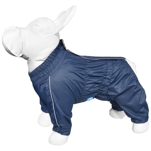 Yami-Yami одежда Дождевик для собак синий на гладкой подкладке Французский бульдог (спинка 34 см) лн26ос 0,09 кг 55725