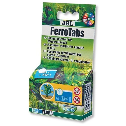 JBL PROFLORA Ferropol Tabs Удобрение для растений в пресноводных аквариумах, 30 таблеток