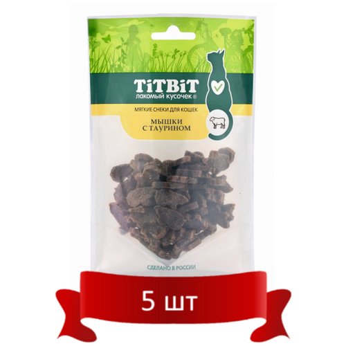 Лакомства TiTBiT Мышки с таурином для кошек (Мягкие снеки) (50 г)*5 шт