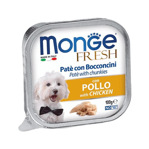Консервы Monge Dog Fresh для собак паштет из курицы (32 шт) 100 г