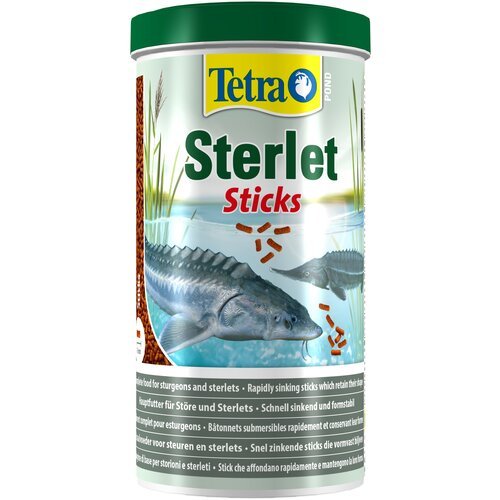 Корм для осетровых и стерляди Tetra Pond Sterlet Sticks, 1л