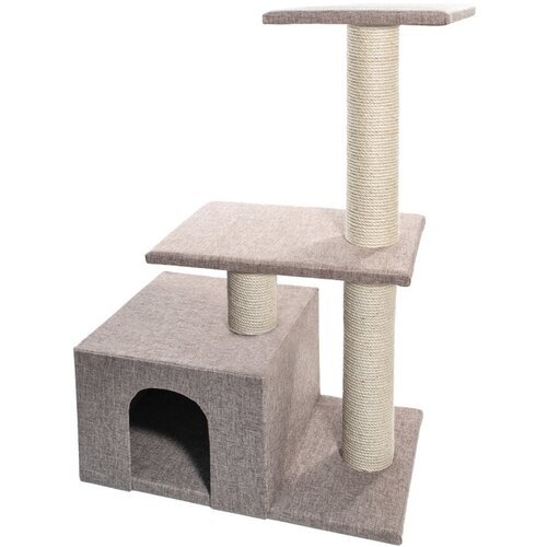 Игровой комплекс для кошек с двумя площадками “Витязь” 58х36х87 см