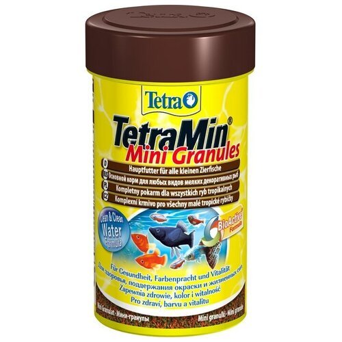 Корм для рыб TETRA Min Mini Granules, мелкие гранулы, 100 мл