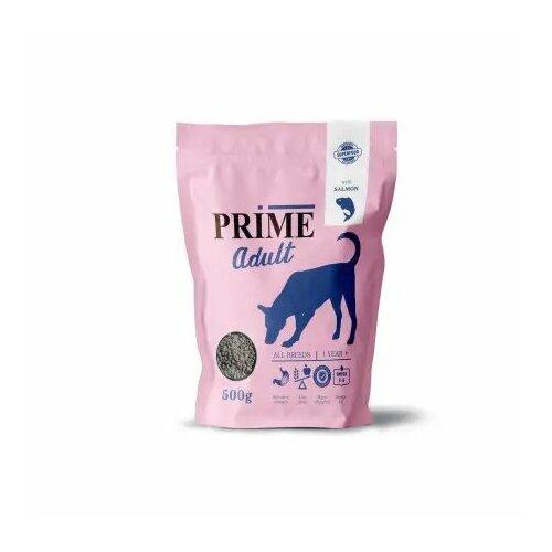 Prime Healthy Skin Coat - Сухой корм для собак с лососем-0,5кг