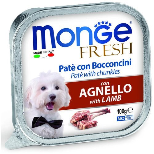 Monge Dog Fresh консервы для собак ягненок 100 г х 32 шт.
