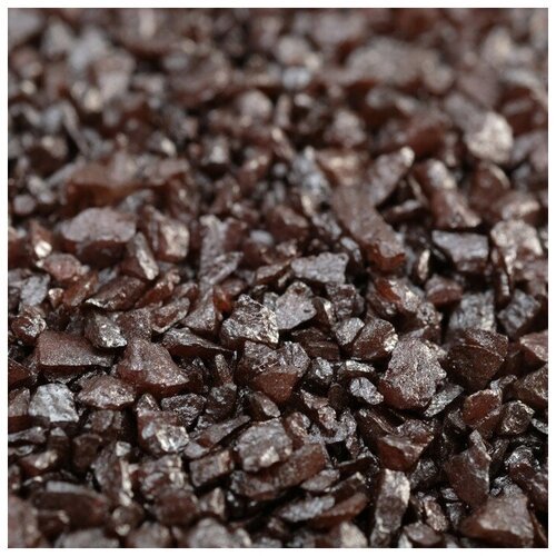 Грунт декоративный “Шоколадный металлик” песок кварцевый, 250 г фр.1-3 мм