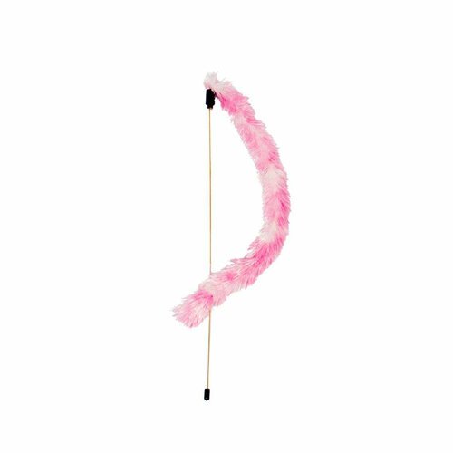 DUVO+ Игрушка для кошек дразнилка “Пушистый хвостик”, розовый, 47см (Бельгия)