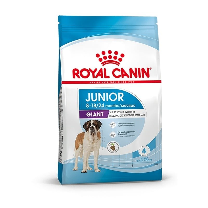 Royal Canin Giant Junior полнорационный сухой корм для щенков гигантских пород в возрасте с 8 до 18/24 месяцев – 3,5 кг