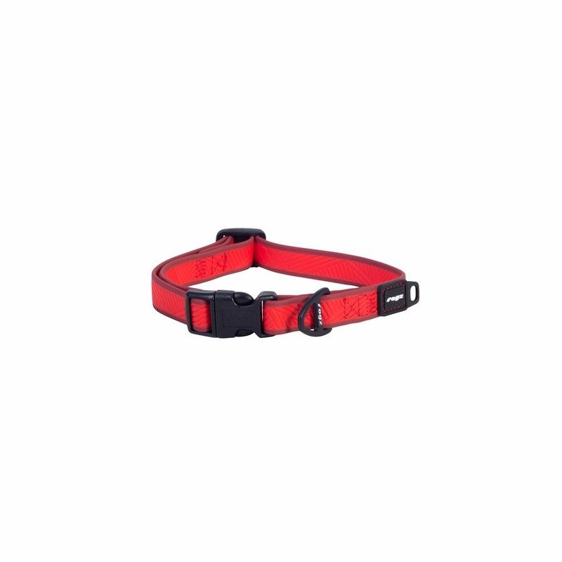 Rogz Amphibian Halsband ошейник для собак средних пород, размер М, цвет красный