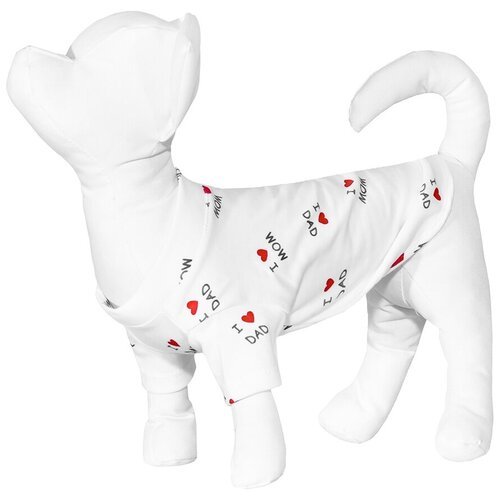 Yami-Yami одежда Футболка для собаки I Love, S (спинка 22-24 см) лн26ос, 0,1 кг