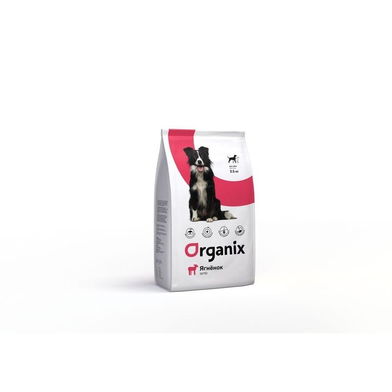 Organix Adult Dog сухой корм для собак, с ягнёнком и рисом – 2,5 кг