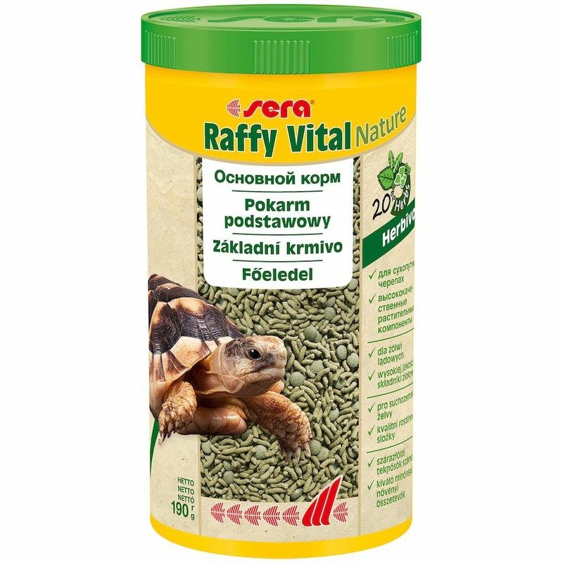 Корм Sera Raffy Vital для рептилий – 1 л, 190 г