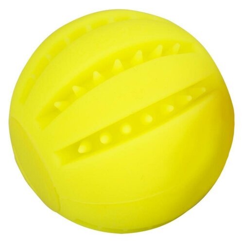 Игрушка для собак DUVO+ интерактивная, “Мяч светящийся”, жёлтый, 6.4×6.4см (Бельгия)