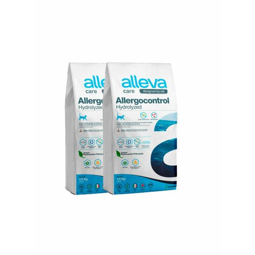 ALLEVA Корм для кошек CARE ALLERGOCONTROL 1,5 кг. х 2 шт.