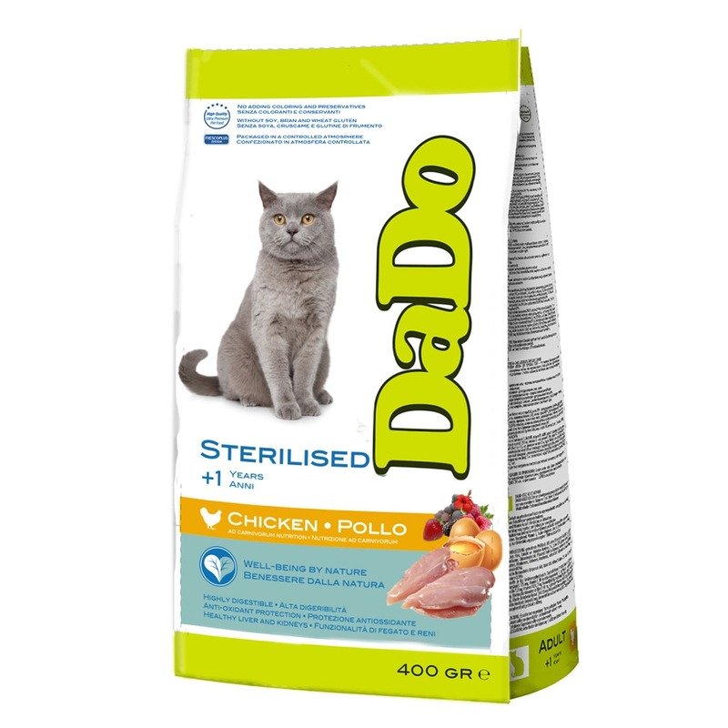 Dado Cat Sterilised Chicken корм для стерилизованных кошек, с курицей – 400 г