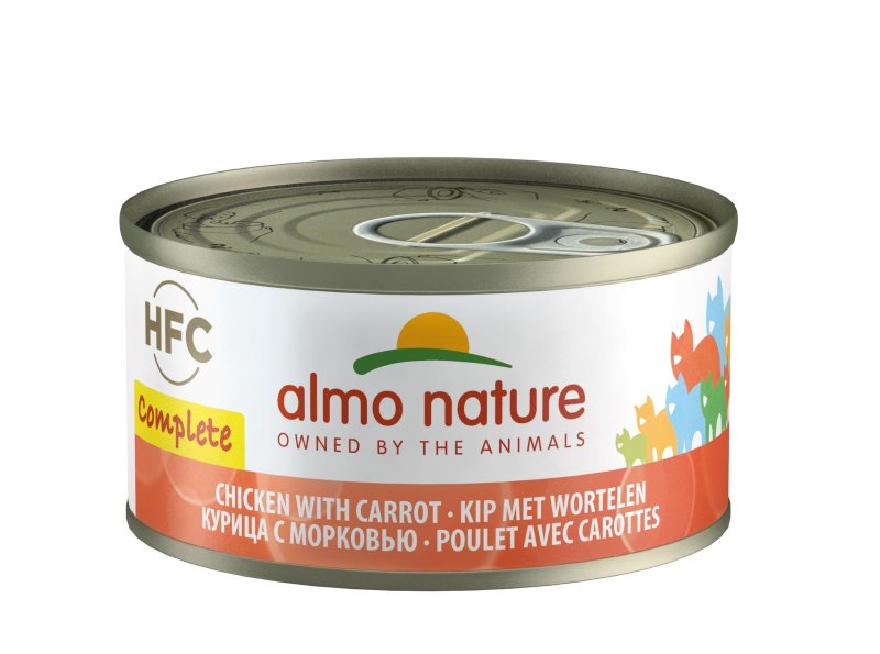 Almo Nature консервы Almo Nature консервы полнорационные для кошек, с курицей и морковью (1,68 кг)
