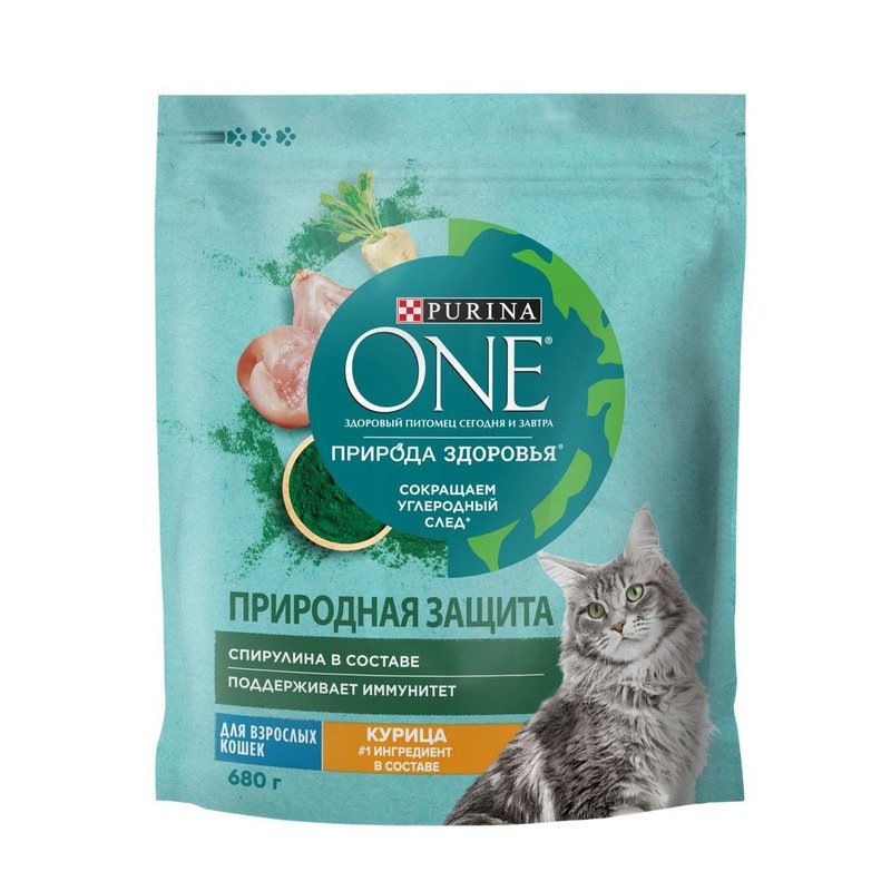 Purina One сухой корм Природа Здоровья для кошек с курицей