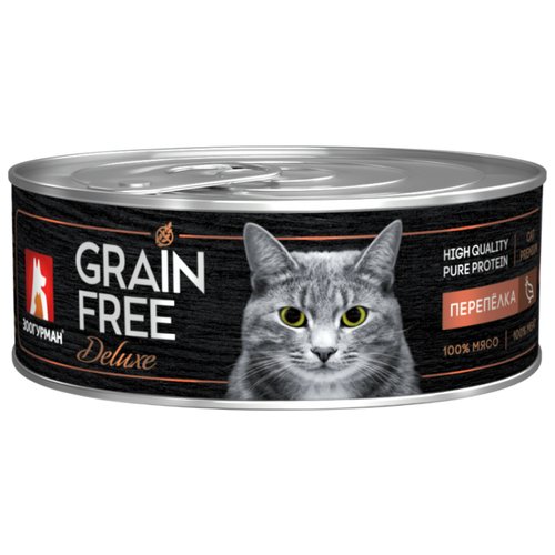 Влажный корм для кошек Зоогурман Grain Free, беззерновой, с перепелом 100 г