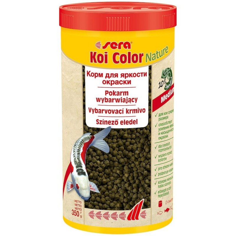 Sera Koi Color medium Корм для прудовых рыб – 1 л