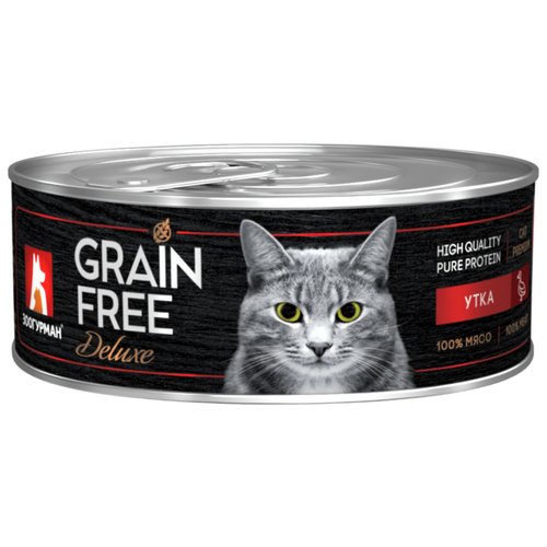 Влажный корм для кошек Зоогурман Grain Free, беззерновой, с уткой 100 г