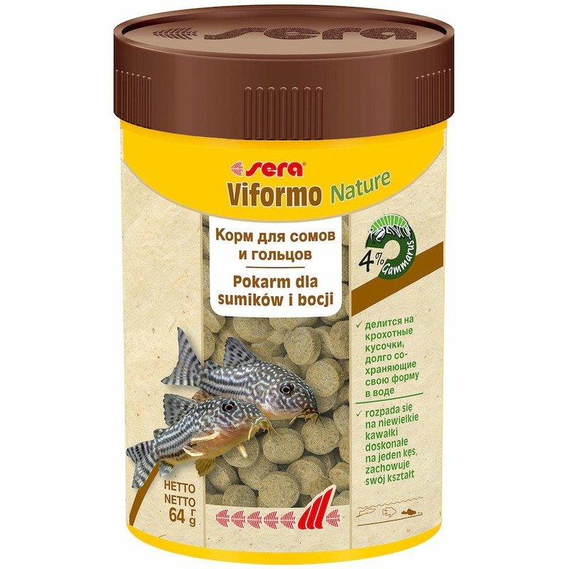 Sera Viformo Корм для сомов и вьюновых рыб – 100 мл