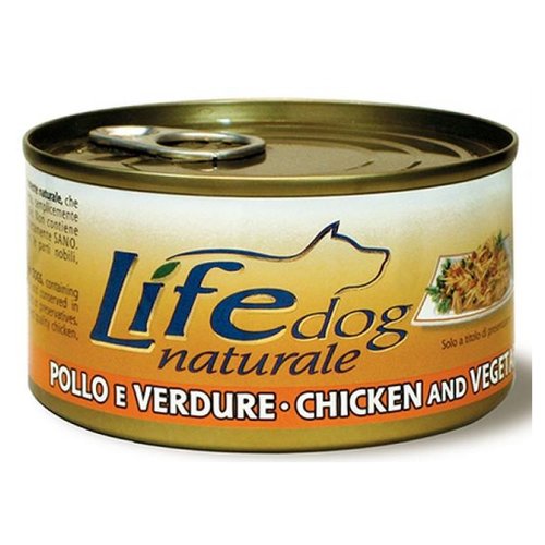 Lifedog chicken&vegetables Деликатес для собак Курица/Овощи в желе банка 170гр x 3шт