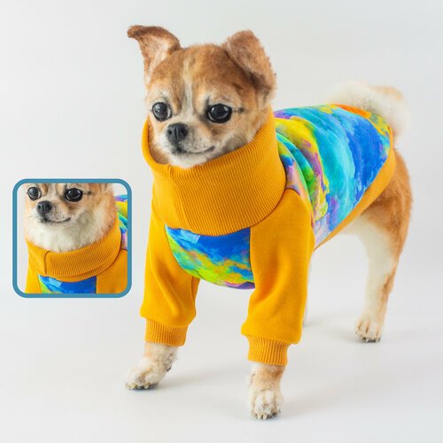 Тёплая кофта для собак Элегантный Хвост, Мятные Сладости , размер XL
