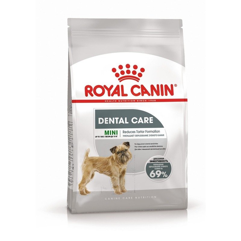Royal Canin Mini Dental Care полнорационный сухой корм для взрослых собак мелких пород предрасположенных к образованию зубного камня