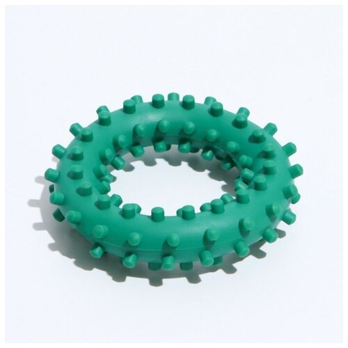Игрушка “Кольцо с шипами №2”, 6,8 см, зелёная