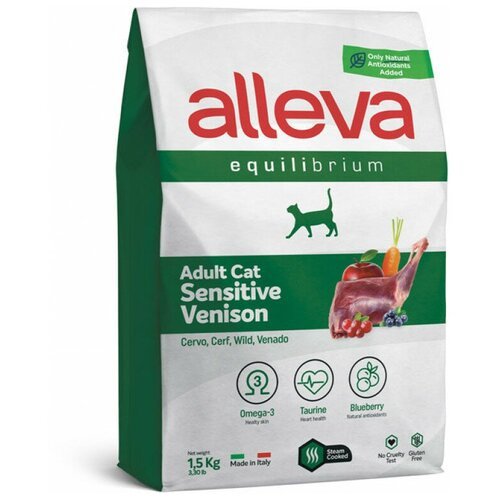 Сухой корм Alleva Equilibrium Sensitive Venison Сенситив с олениной для взрослых кошек