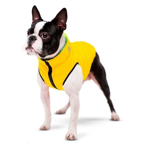 Курточка для собак AiryVest двусторонняя, размер L 55, салатово-желтая