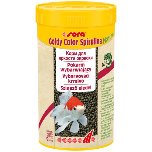 Сухой корм для рыб Sera Goldy Color Spirulina Nature, 250 мл, 95 г